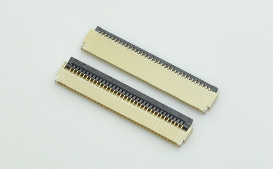 fpc带扣连接器-fpc连接器1mm立后锁 fpc连接器-宏利