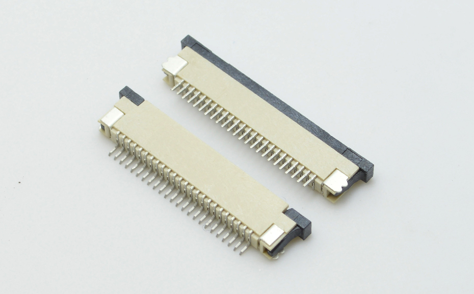黑龙江ffc fpc连接器-0.8mm fpc连接器fpc连接器上接-宏利