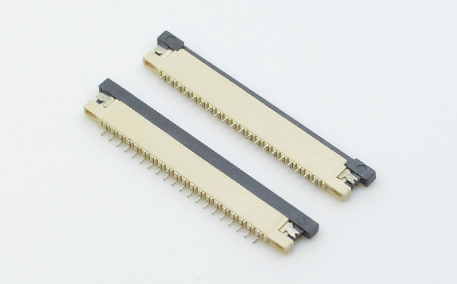 海南宏利 手机插接排线1.0mm间距抽屉式下接 H1.高 FPC连接器厂家