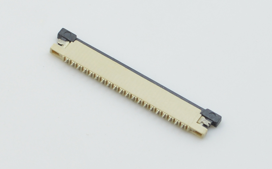 海南宏利 手机插接排线1.0mm间距抽屉式下接 H1.高 FPC连接器厂家
