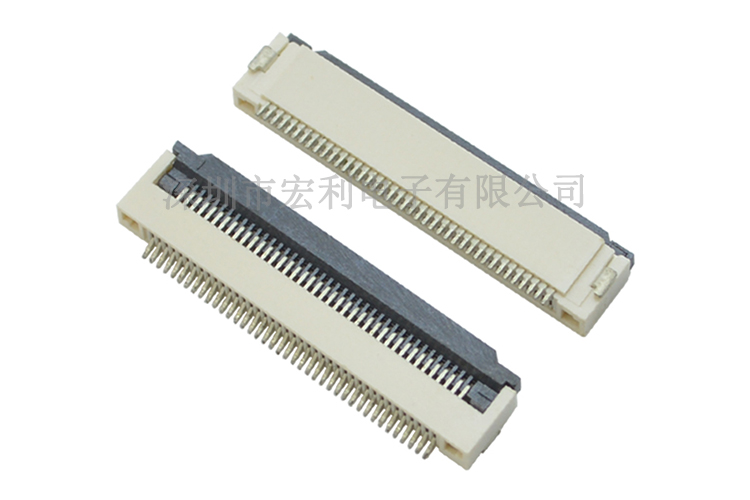 FPC连接器翻盖式下接