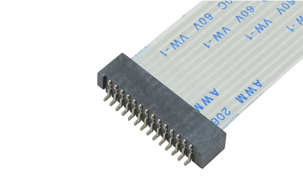 FPC/FFC连接器1.25间距16P卧贴双面接无锁扁平柔性软排线接插座,宏利